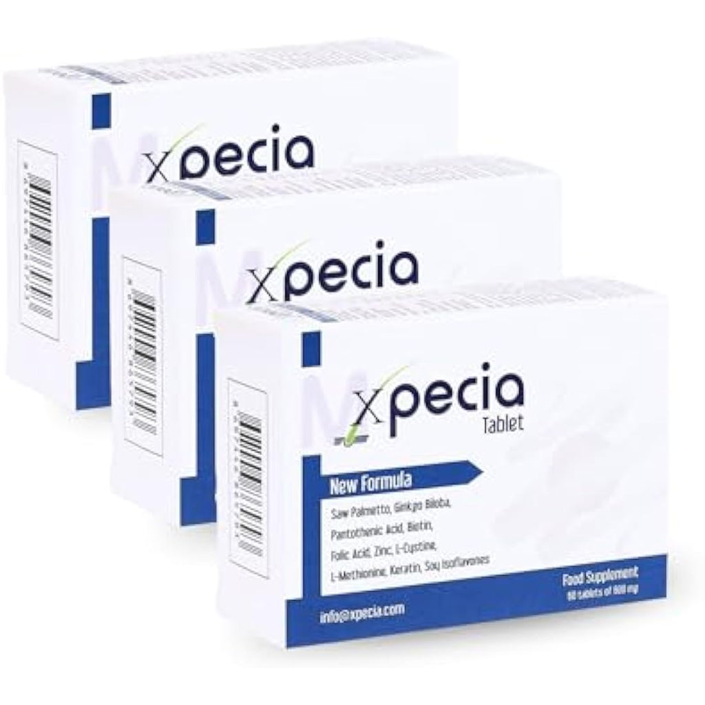 Xpecia for Men DHT Blocker Hair Growth Supplement - 180 Tablets