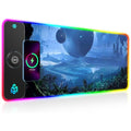 GIM RGB Gaming Mouse Pad | 15W Wireless Charging XXL LED Desk Mat