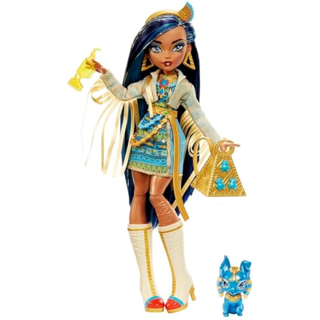 Monster High Cleo De Nile Fashion Doll with Pet Dog and Accessories
