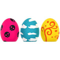 Jolof Store Dog Squeaky Toy – 3 Pack Latex Bouncy Egg Balls for Puppies