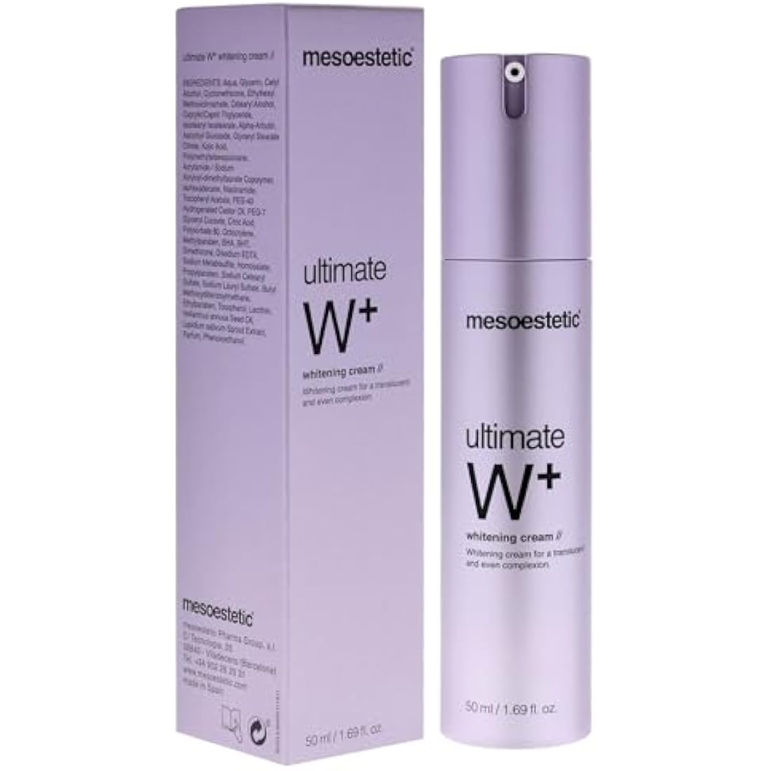Mesoestetic Ultimate W+ Whitening Cream | Dark Spot Corrector - 1.69 oz