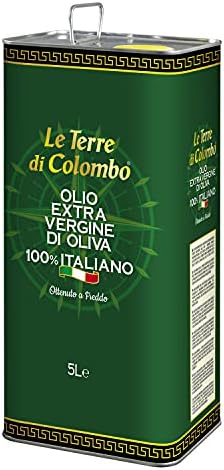Le Terre di Colombo Extra Virgin Olive Oil – 100% Italian, 5L Tin