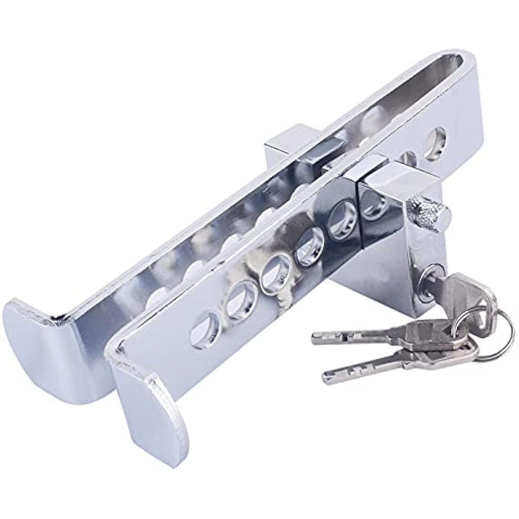 Jolof Store 8-Hole Steel Car Pedal Lock – Anti-Theft Clutch & Brake Device