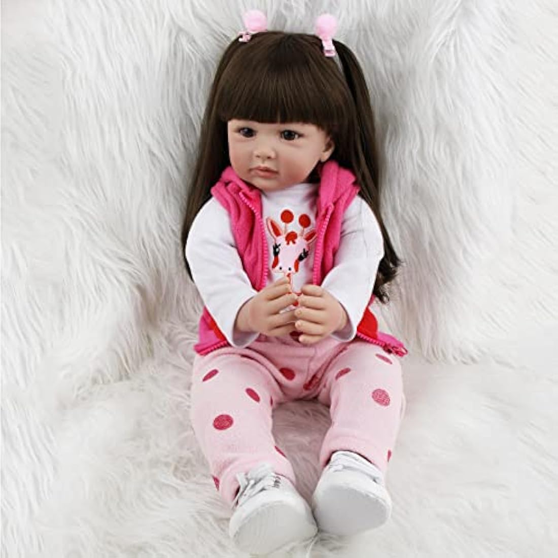 ZIYIUI 24-Inch Reborn Baby Doll – Realistic Soft Silicone Vinyl Girl