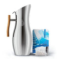 Invigorated Living Alkaline Water Filter Jug – 64oz Steel pH Vitality Pitcher