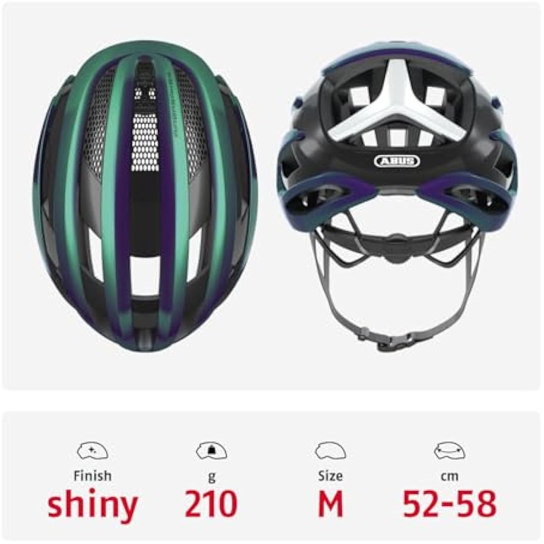 ABUS AirBreaker Road Bike Helmet – Lightweight Aerodynamic Cycling Gear