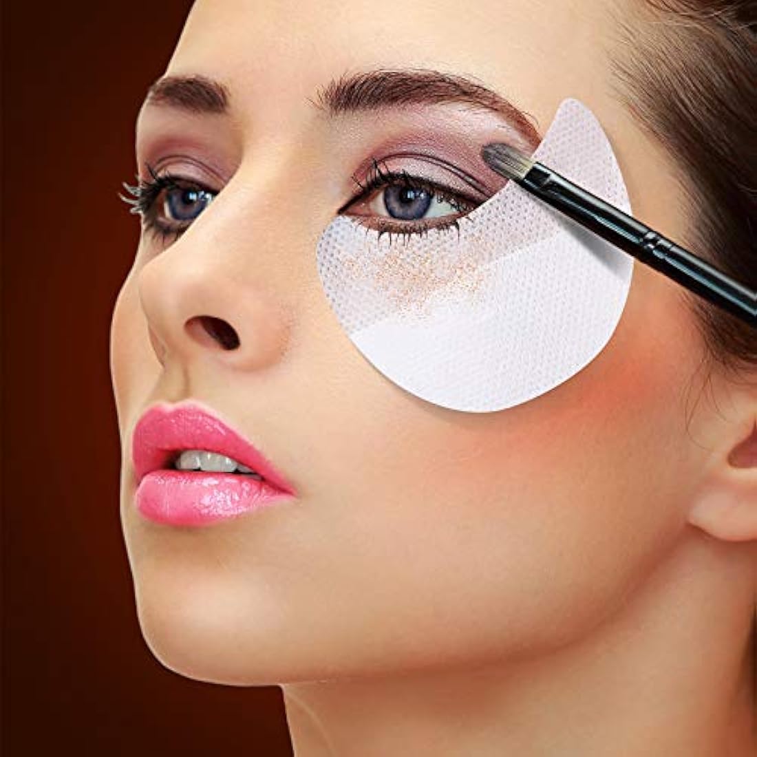 Eyeshadow Shields | 100 Pcs Non-Woven Eyelash Tint Stencils