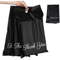 Black Poly Mailers with Handle - 10x14 Thank You Bags 60pk