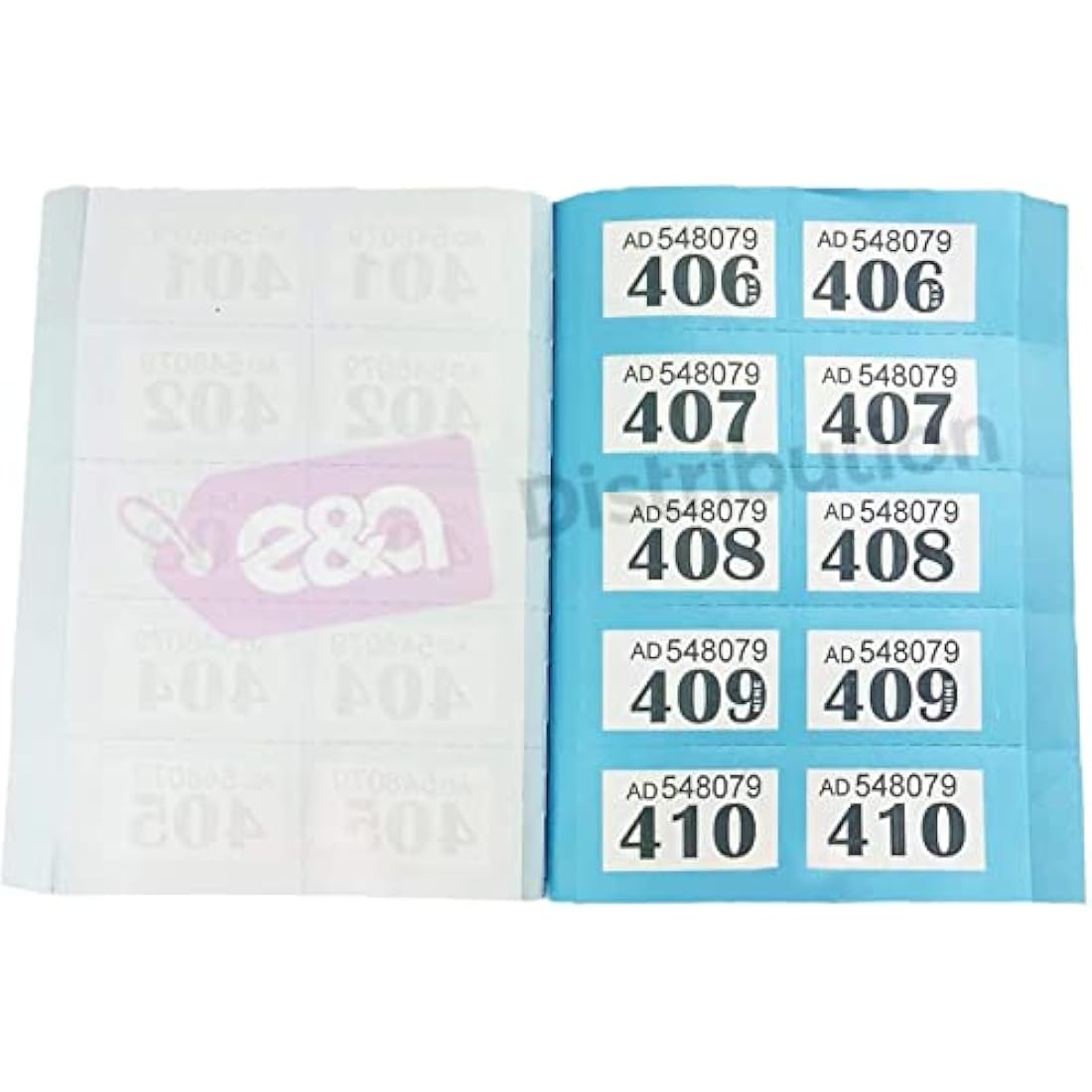 Jolof Store Raffle Tickets – 4 Books of 1-1000 Numbered Cloakroom Tickets