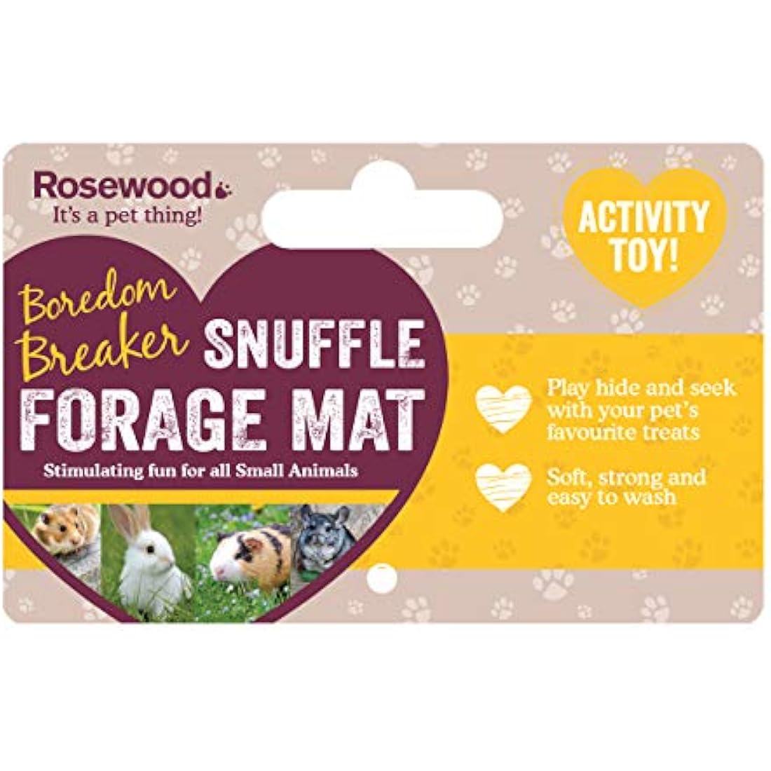 Rosewood Snuffle Forage Mat for Rabbits & Guinea Pigs | 29.5x20cm