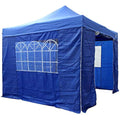 All Seasons Gazebos 3x3m Heavy Duty Pop Up Gazebo with Walls - Royal Blue