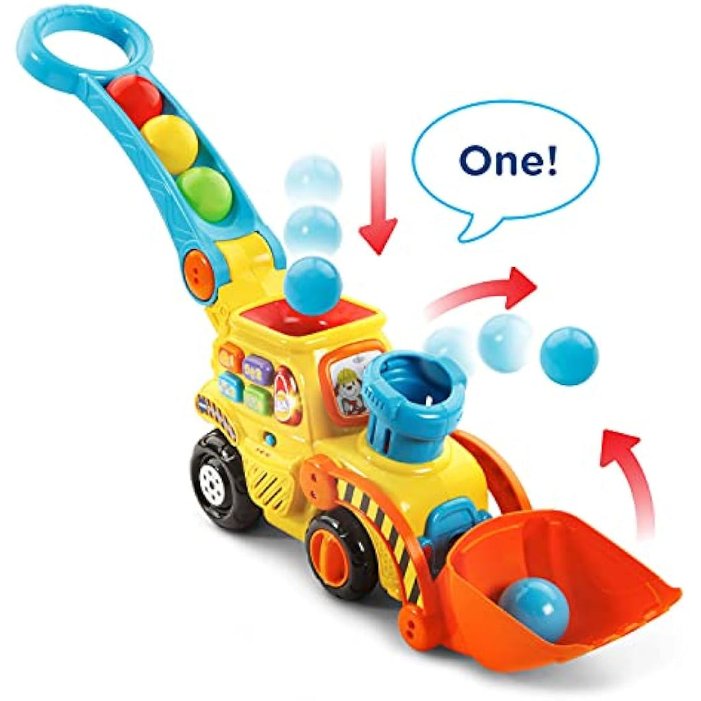 VTech Pop-a-Balls Push & Pop Bulldozer – Interactive Toddler Toy