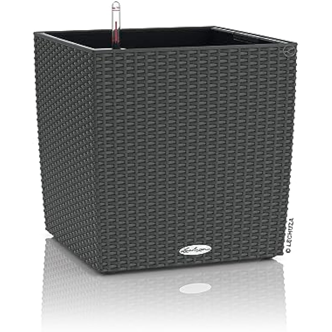 LECHUZA CUBE Cottage 50 Self-Watering Planter – Granite Modern Pot