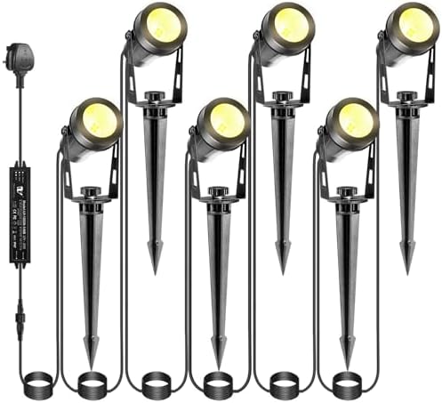 IRISECO 6-in-1 Garden Spotlights | 12V Low Voltage LED Landscape Lighting