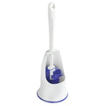 Maximex Hygienic Toilet Brush Stand | Non-Stick TPR Edge Cleaner – White
