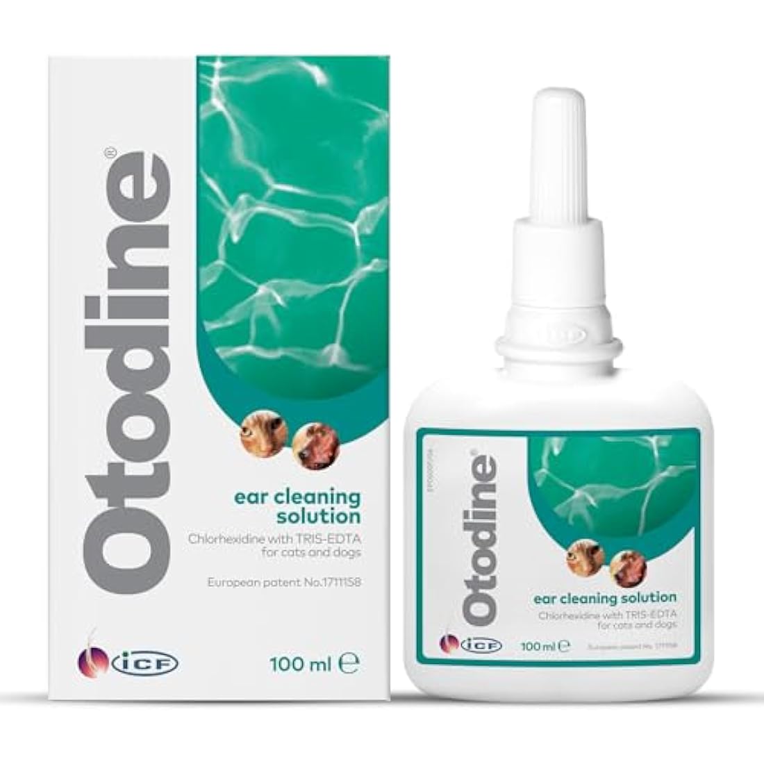 ICF Otodine Ear Cleaner for Dogs & Cats - 100ml Pet Hygiene Solution