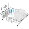 iPEGTOP Expandable Dish Drying Rack | 304 Stainless Steel Over Sink