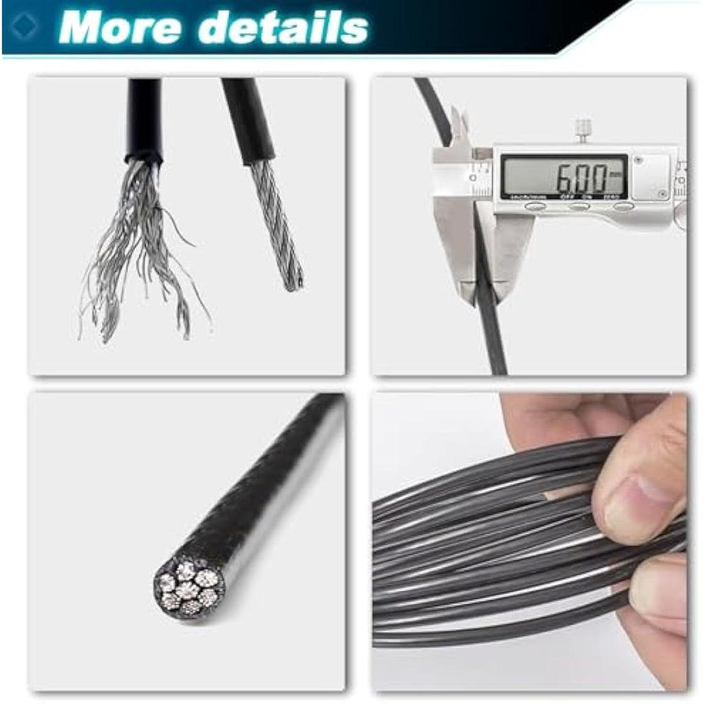 Fitness Pulley Cable | 6mm Heavy Duty Steel Gym Wire