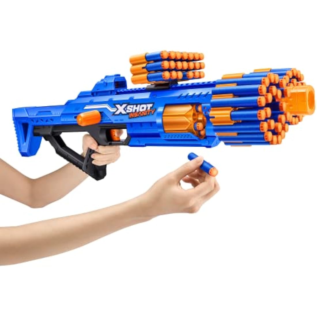 XSHOT Insanity Berzerko Blaster by ZURU – Foam Dart Toy with 48 Darts