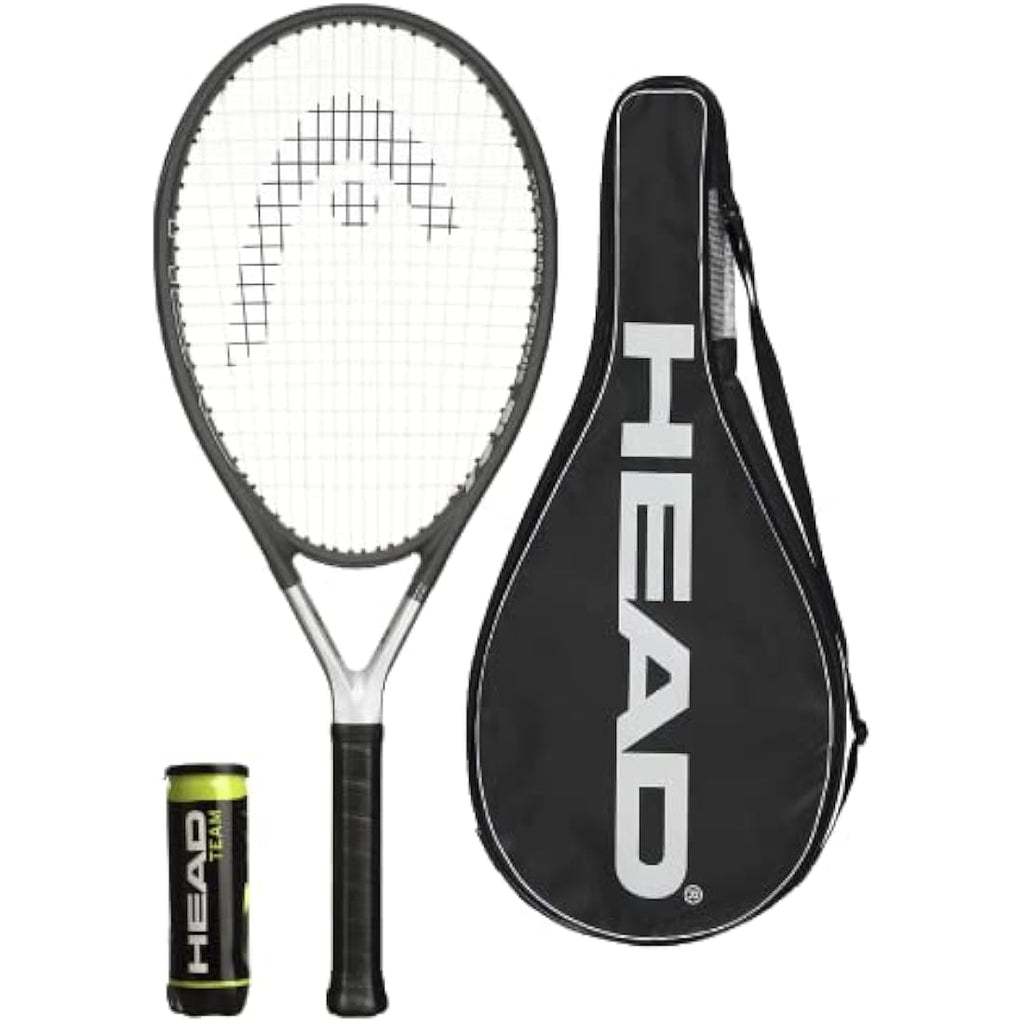 HEAD Ti S6 Titanium Tennis Racket with Cover and 3 Tennis Balls