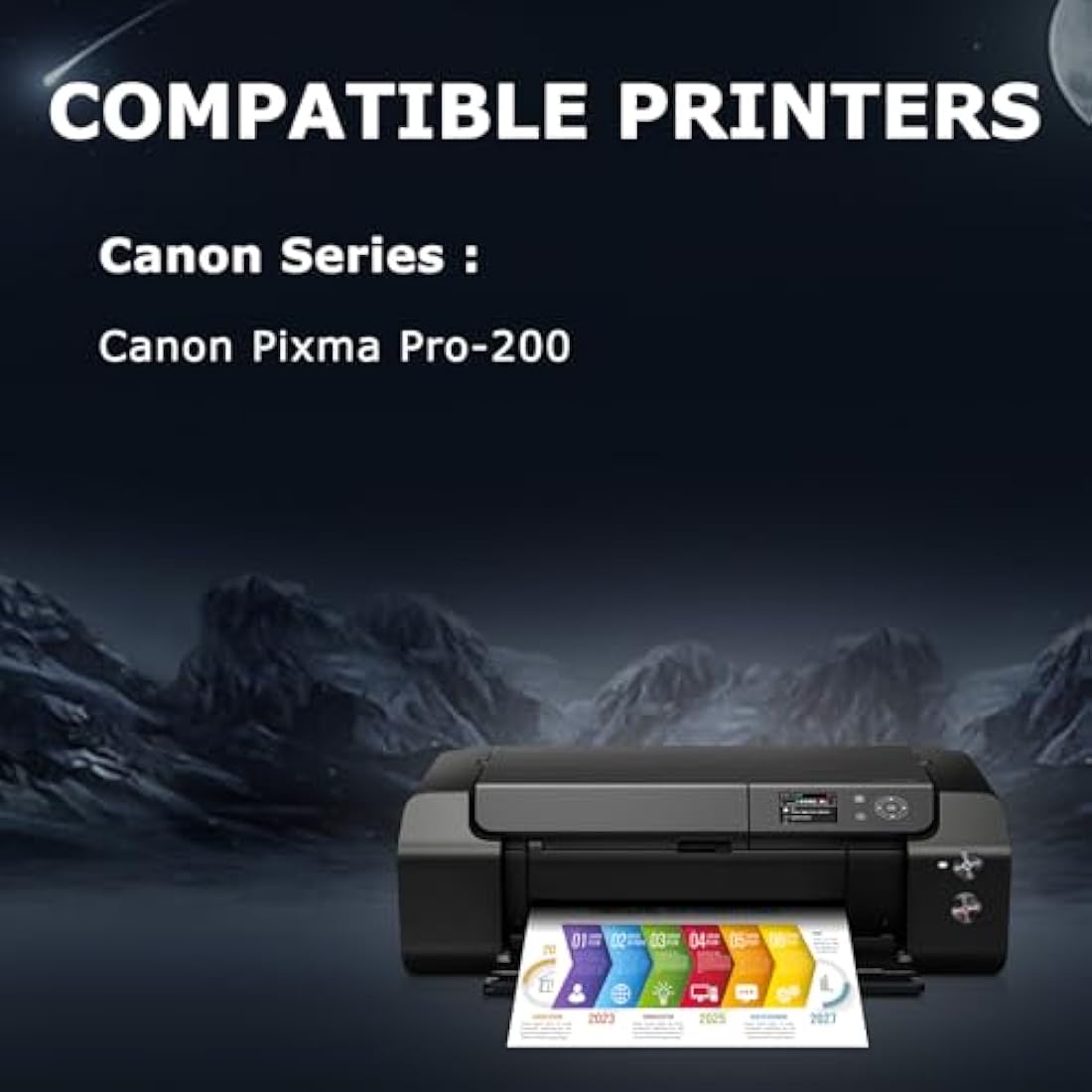 DOUBLE D CLI-65 Ink Cartridges for Canon PIXMA PRO-200, 8-Pack High Yield