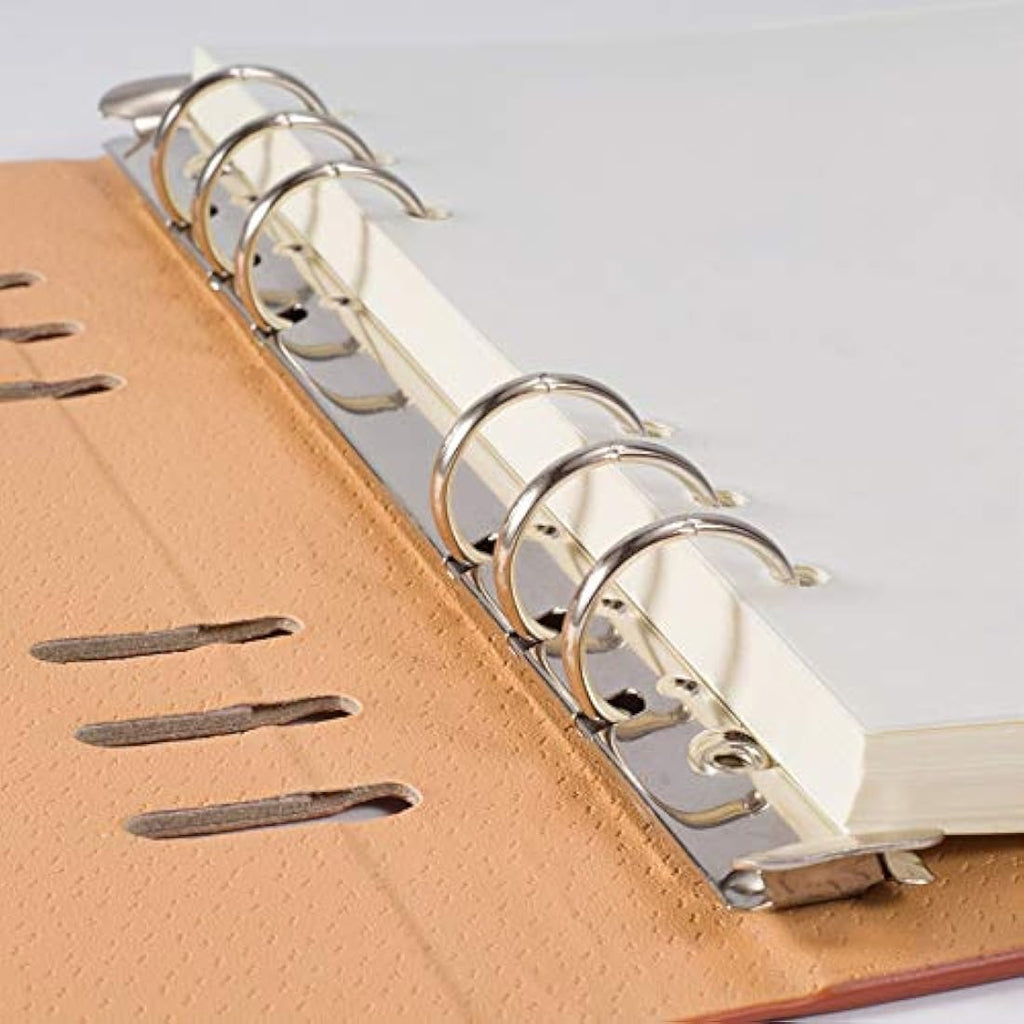 Nokingo A5 Blank Refill Paper | 6-Hole Loose Leaf 100gsm White, 100 Sheets