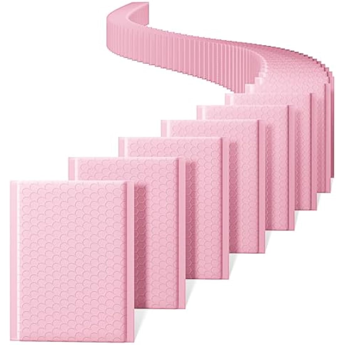 Switory 6x9 Padded Bubble Mailers – 50 Pack Pale Pink Poly Shipping Envelopes