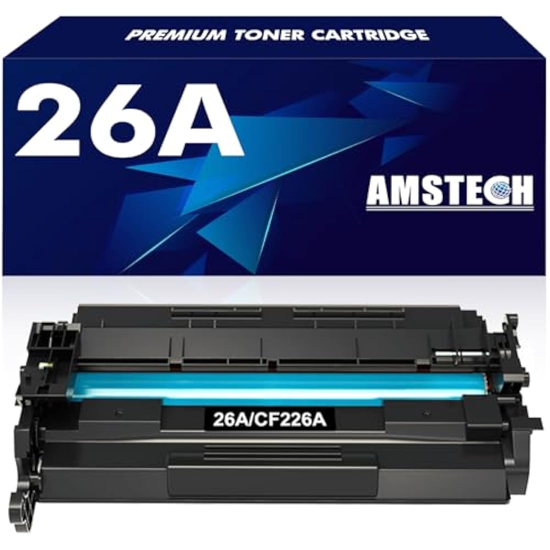 Amstech CF226A 26A Black Toner Cartridge for HP LaserJet Pro M402 & M426