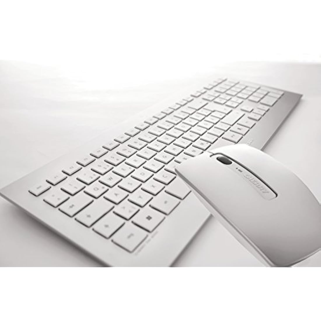 CHERRY DW 8000 Wireless Desktop Set | Ultra-Flat QWERTZ Keyboard | Silver