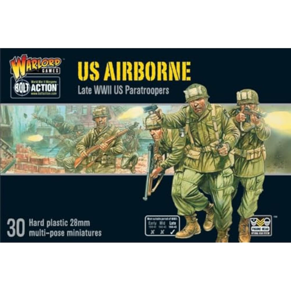 Warlord Games US Airborne – 28mm Scale WW2 Plastic Miniatures (30)