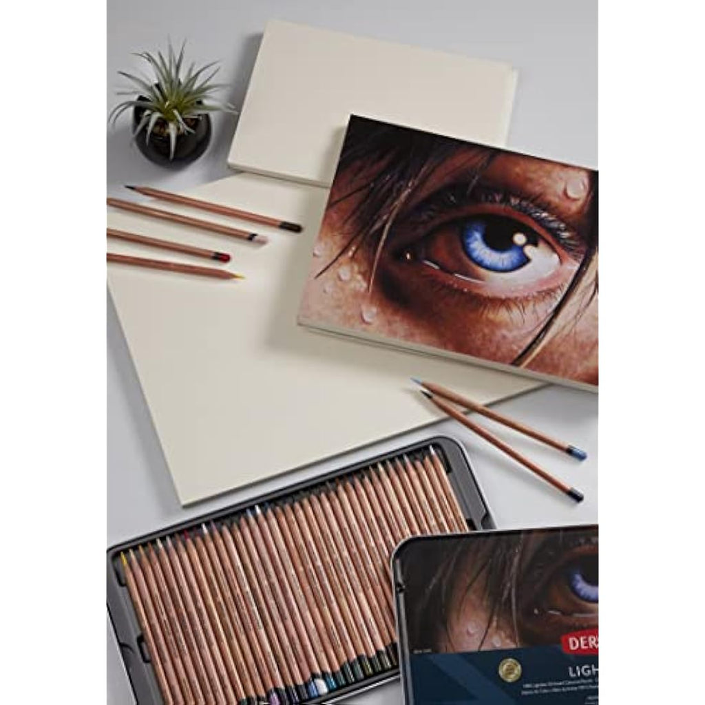 Derwent Lightfast Paper Pad | 9x12 Inch 300gsm Hot Press Cotton Paper