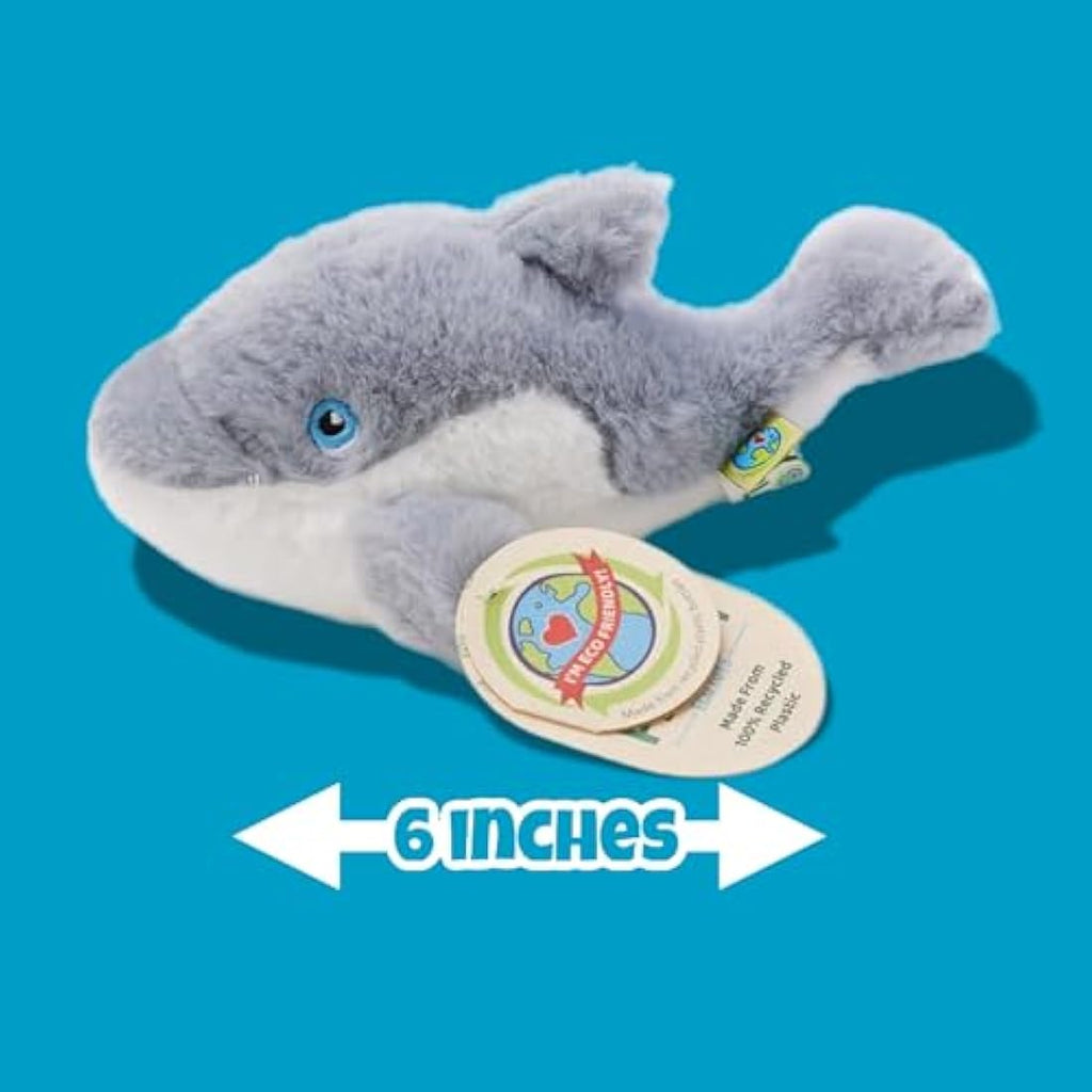 Your Planet Dolphin Eco Plush Toy | 15cm Recycled Plastic Teddy Bear
