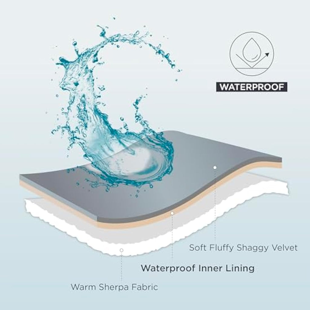 LE SURE Waterproof Dog Blanket – Extra Large Washable Plush Pet Throw