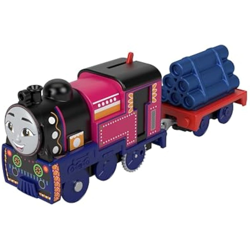 Thomas & Friends Ashima Motorized Toy Train with Cargo Car, Ages 3+