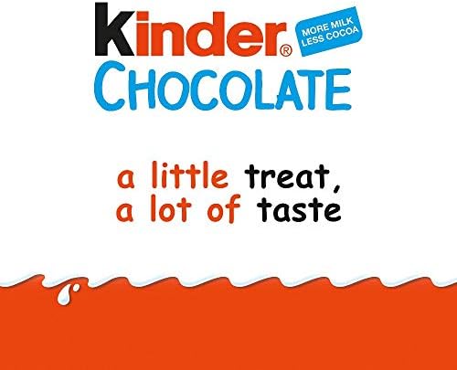 Kinder Chocolate Small Bars – Bulk Milk Chocolate Gift Box, 10 x 100g