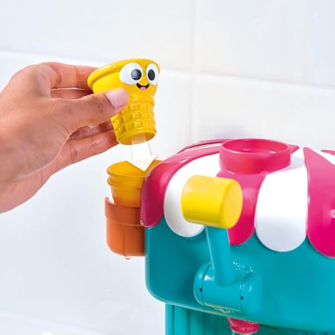 Toomies Foam Cone Factory Deluxe – Ice Cream Maker Bath Toy for Toddlers