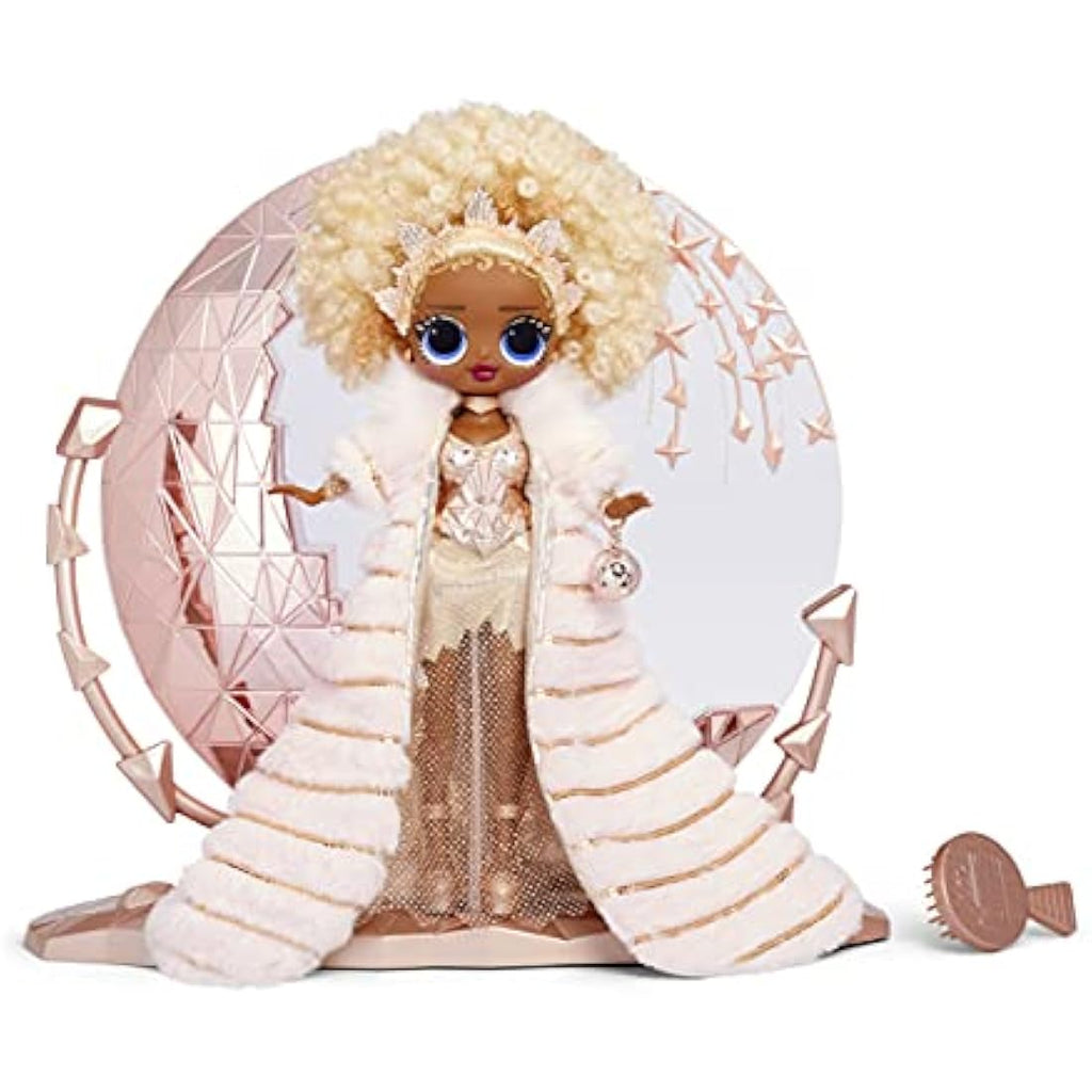 L.O.L. Surprise! Holiday OMG 2021 Collector Doll – NYE Queen with Stand