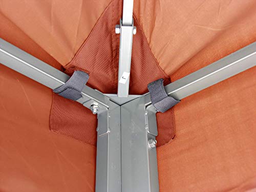 Quick-Star Gazebo Replacement Roof 3x3m – Terracotta PVC Coated Cover
