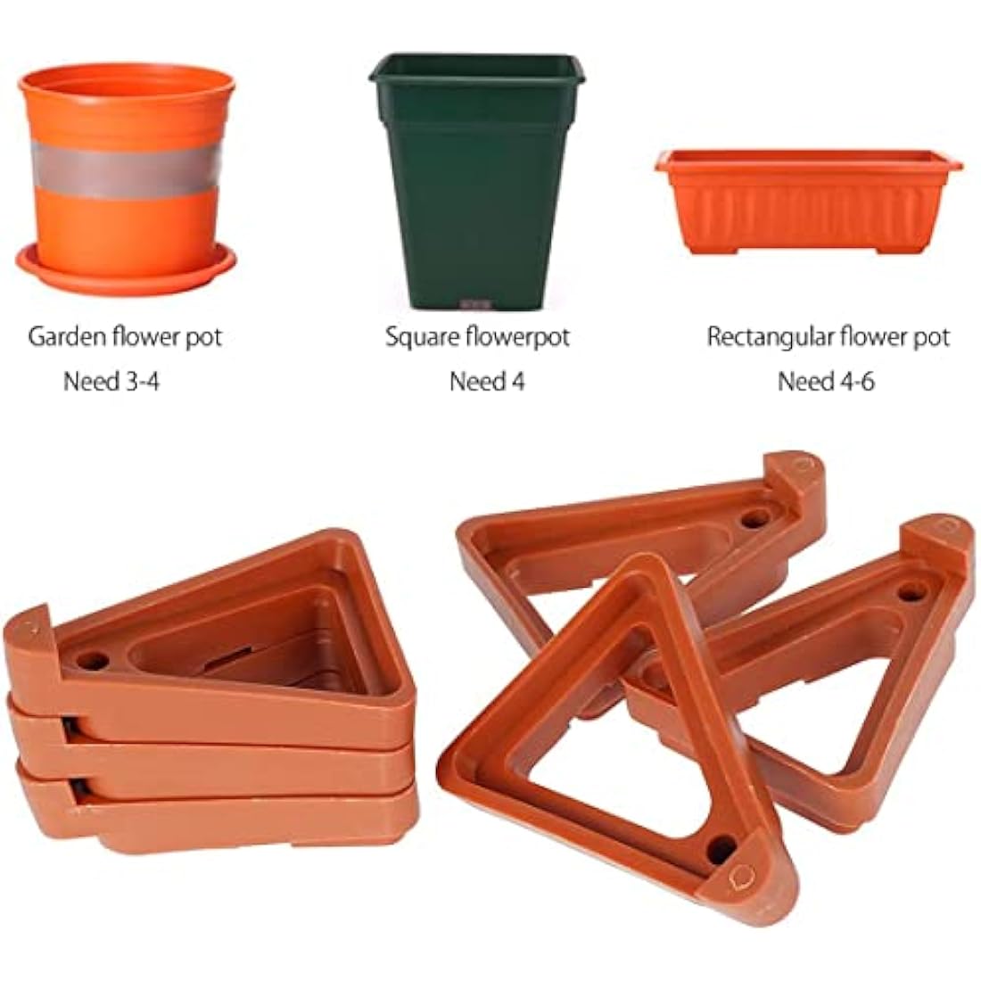 Jolof Store 24 Pcs Nylon Pot Feet – Invisible Triangle Plant Risers