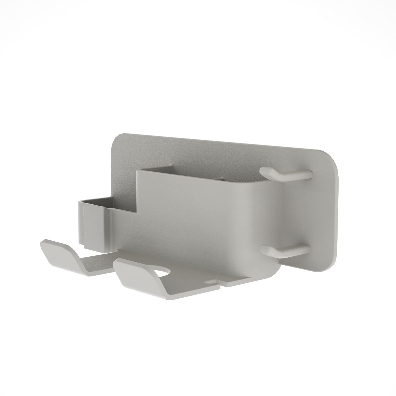 Hosoncovy Hair Dryer Holder – Wall Mount Silicone Storage Shelf (Grey)