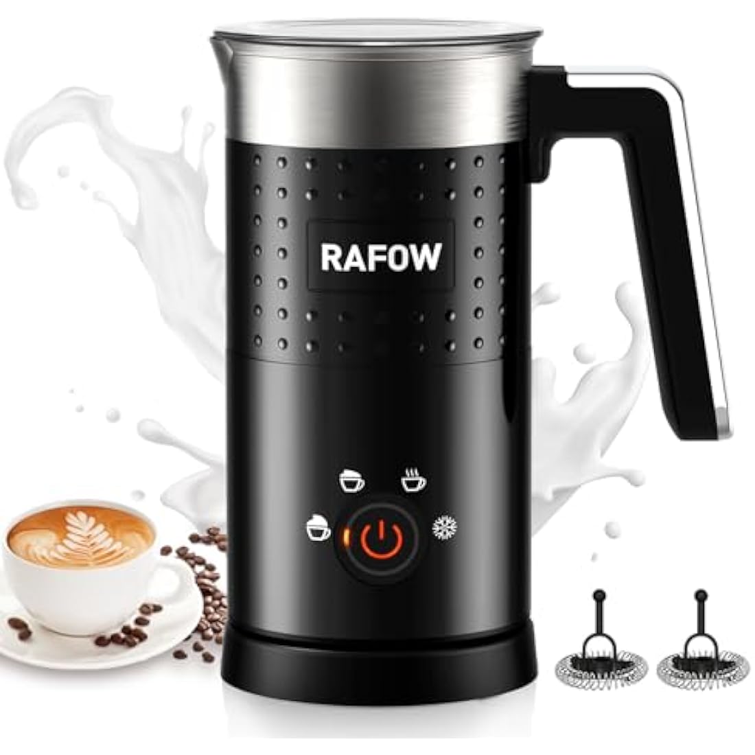 4-in-1 Electric Milk Frother | 300ml Automatic Steamer