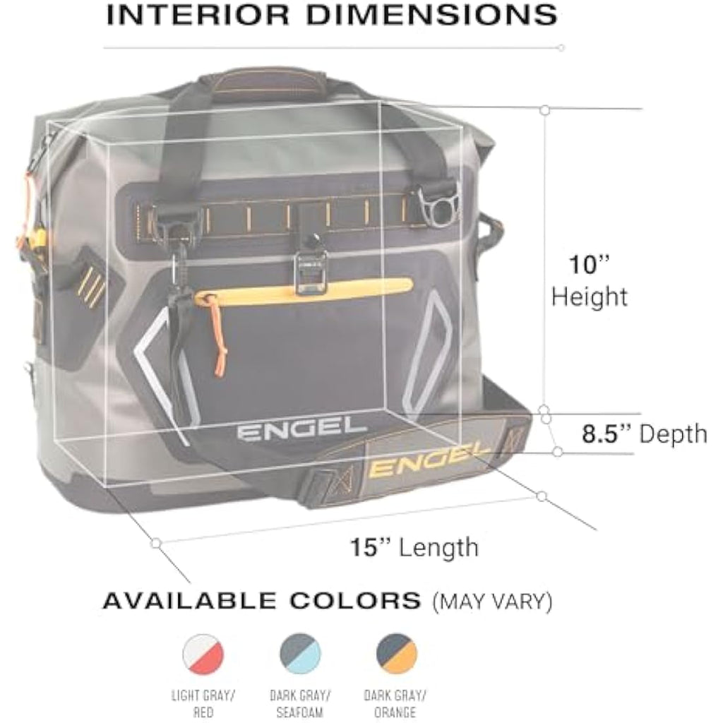 Engel HD20 Insulated Soft Cooler Bag – Leak-Proof 20.8L Portable Ice Box