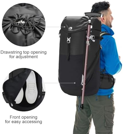 Outplea 50L Hiking Backpack – Large Front Opening Trekking Rucksack