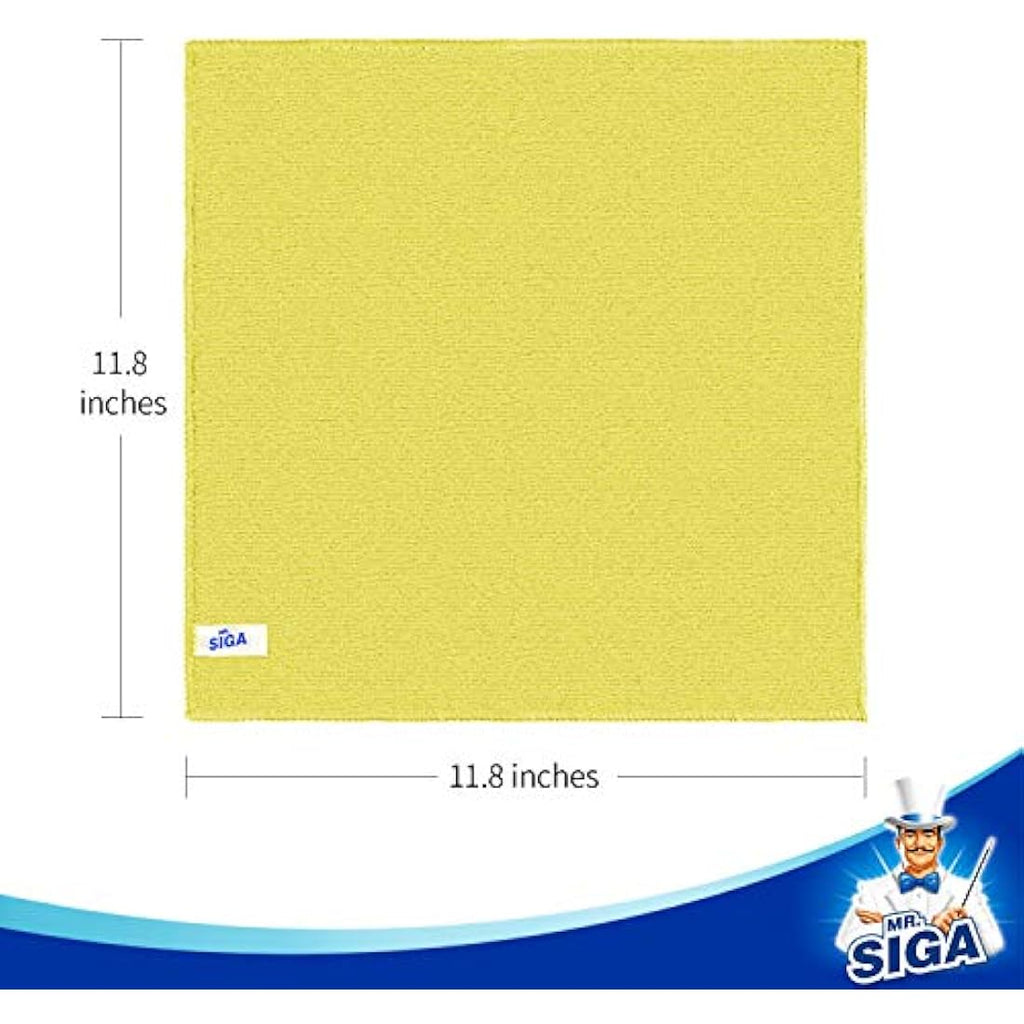 MR.SIGA Microfiber Cleaning Cloths | All-Purpose Towels, 50 Pack