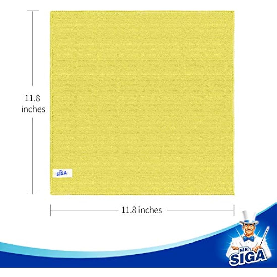 MR.SIGA Microfiber Cleaning Cloths | All-Purpose Towels, 50 Pack