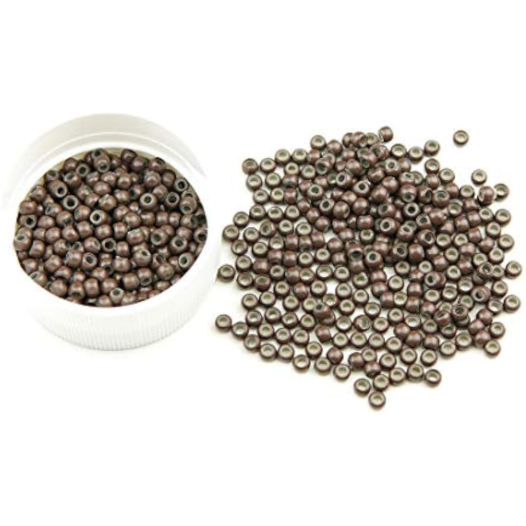 KOCONI 1000pcs Nano Rings – 3mm Silicone Lined Hair Extension Beads