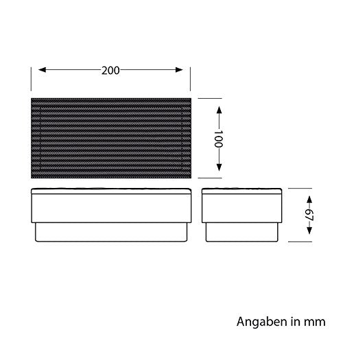 ledscom.de LED Paving Stone Ground Recessed Light | IP67 Cool White 2-Pack