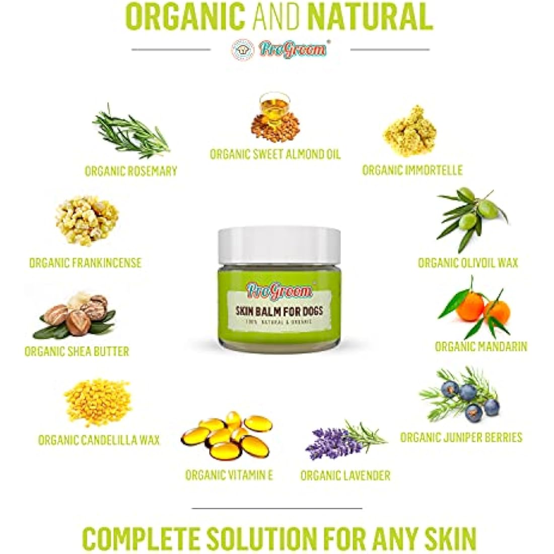 ProGroom Dog Skin Balm – Natural Organic Antiseptic for Itchy Skin