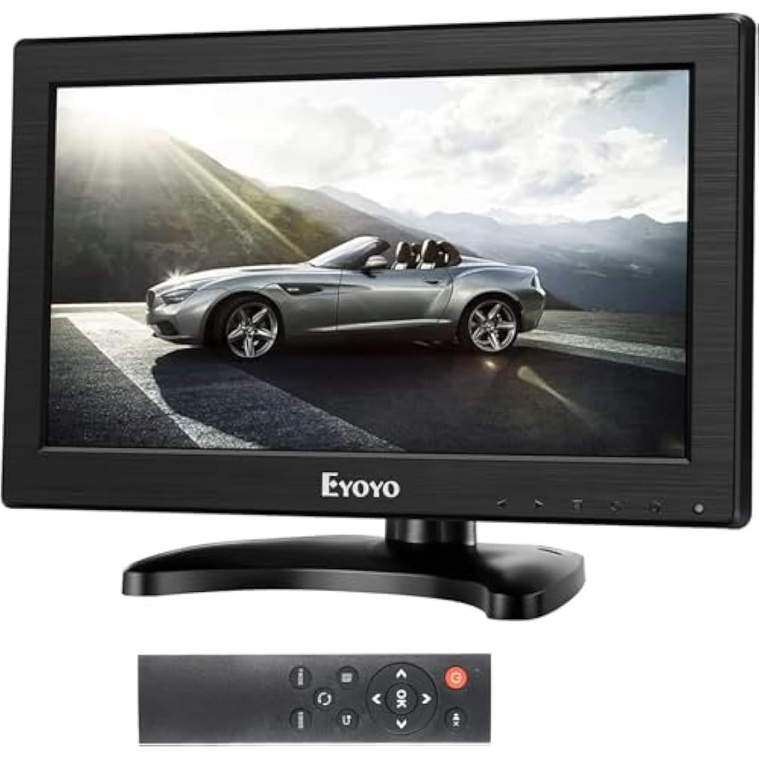 Eyoyo 12 Inch TFT LCD Monitor | 1366x768 HD Portable Display with HDMI & VGA