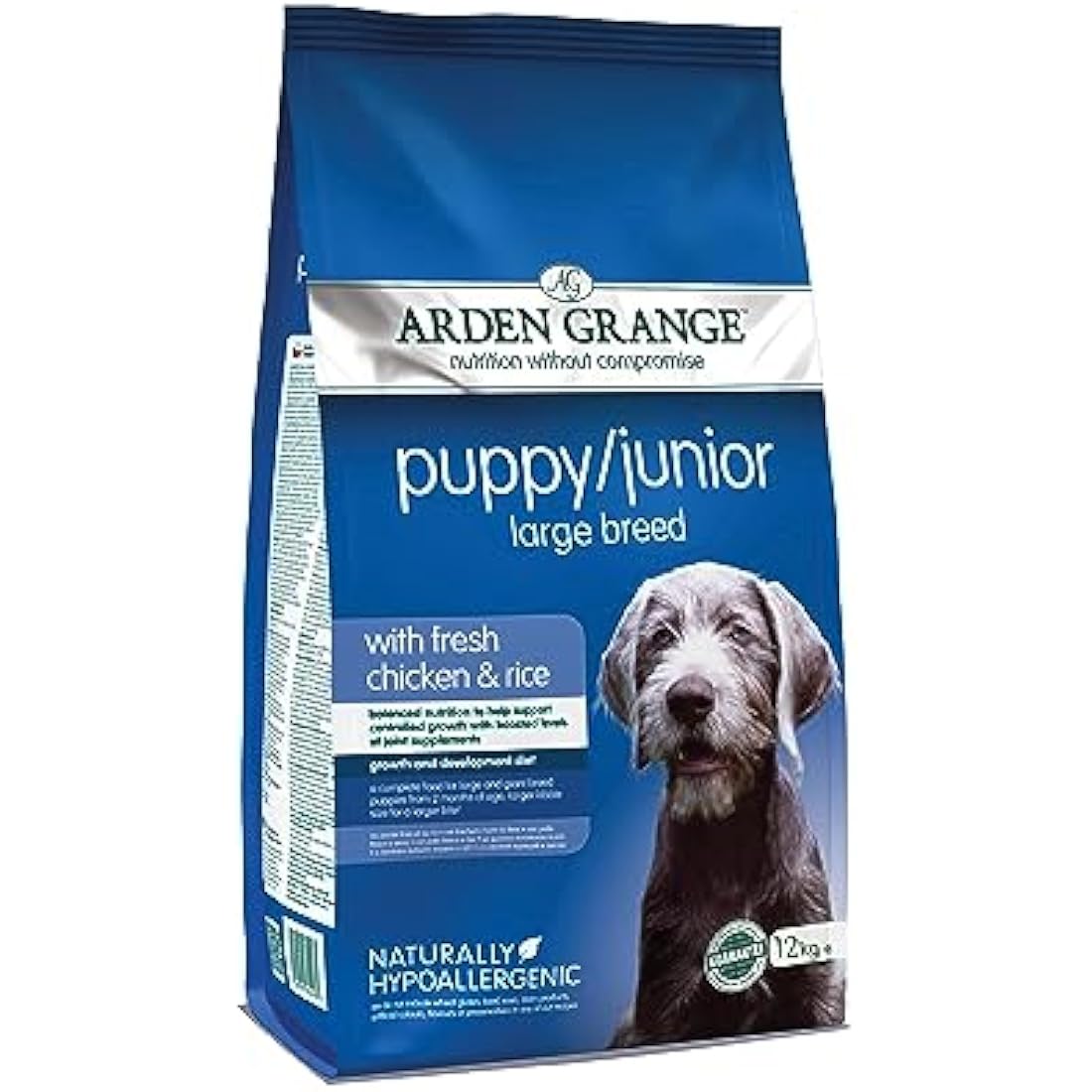Arden Grange Large Breed Puppy Food - Chicken & Rice Dry Dog Food, 12kg